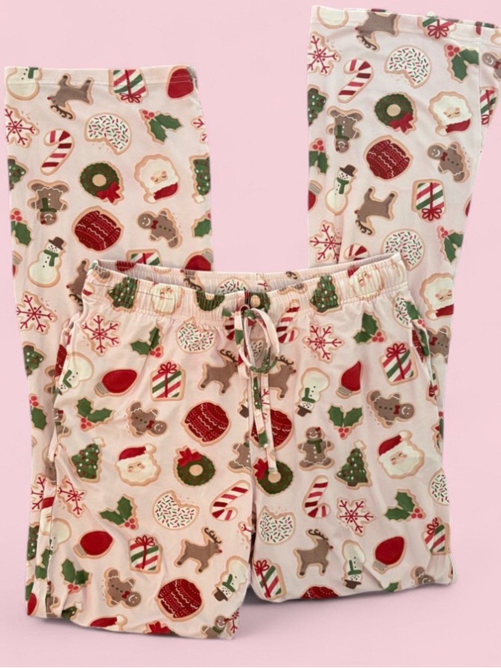 Caden Lane Christmas Cookie Bamboo Holiday Pajama Pants Women’s M NWT